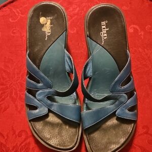 Indigo Women's Blue Slide Sandals